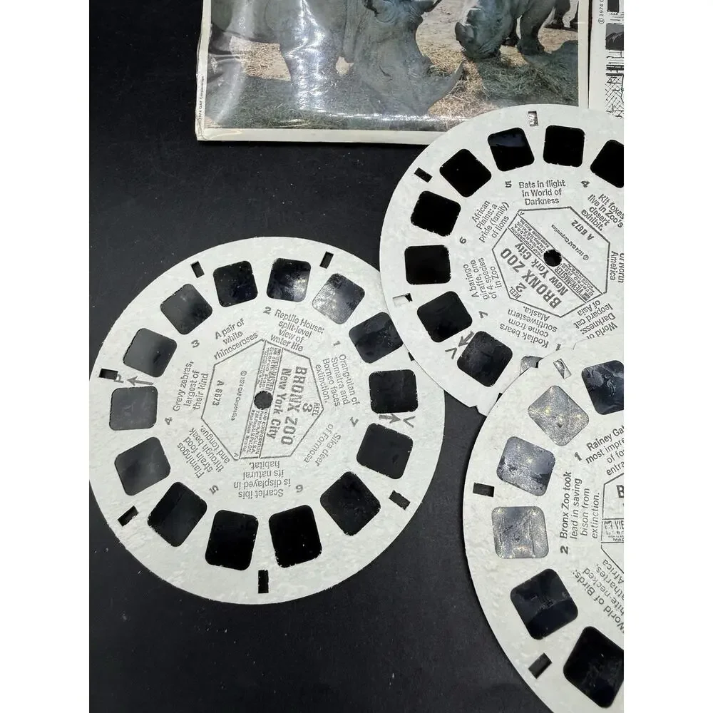 1974 View-Master THE BRONX ZOO New York City A667 -3 Reel Set & Booklet Complete